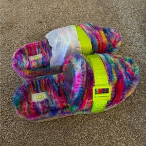 Ugg Fluffita Pixelate Slides/Slippers